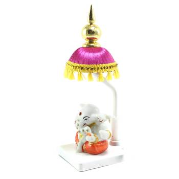 Lord Ganesha Idol with Chatri for Car Dashboard 5