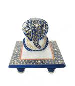 Lord Ganesha on Blue Marble Chowki