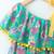 Aqua Pretty Layered Printed Georgette Dress