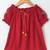 Royal Trendy Girls Rayon Peasant Top with Emb at sleeve + Tassles