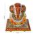 Lord Ganesha on Floral Designed Marble Chowki