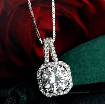 Silver Diamond Pendants 1