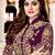 Wine embroidered georgette salwar
