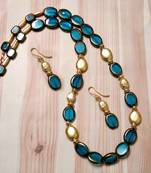 Blue agate necklaces