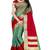Multicolor printed cotton silk saree with blouse