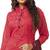 Kimisha Women's Pink & Maroon Modal Silk Embroidered Dress Material With Laheria Dupatta