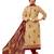 Kimisha Women's Beige & Maroon Modal Silk Embroidered Dress Material With Laheria Dupatta