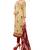 Kimisha Women's Beige & Maroon Modal Silk Embroidered Dress Material With Laheria Dupatta