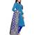 Kimisha Women's Sky Blue Slub Cotton Hand Work Dress Material With Banarasi Dupatta