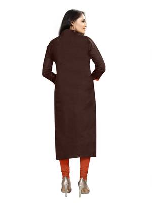 Women'S Maroon Slub Cotton Hand Work Dress Material With Banarasi Dupatta 3