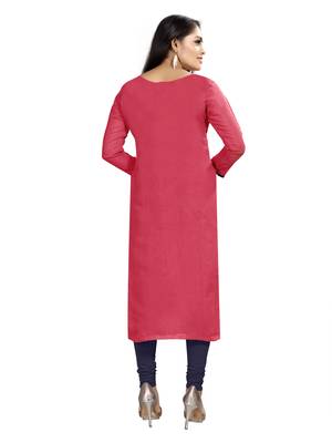 Kimisha Women's Pink & Navy Blue Banarasi Jacquard Dress Material With Thread Work Modal Silk Dupatta 3