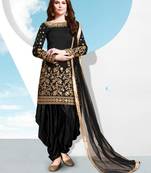Black mirror taffeta salwar