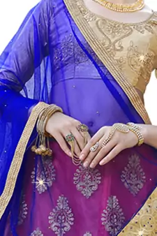 Pink Embroidered Net Semi Stitched Lehenga