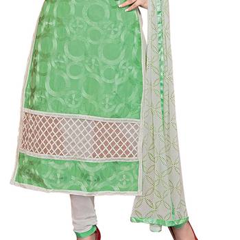Green Embroidered Cambric Salwar 4
