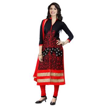 Black Embroidered Cotton Salwar 1