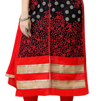 Black Embroidered Cotton Salwar 3