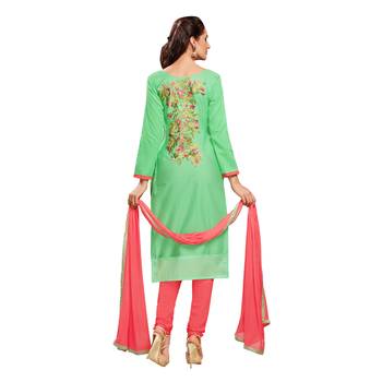 Green Thread Faux Cotton Salwar 2