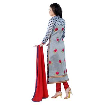 Blue Thread Faux Cotton Salwar 2