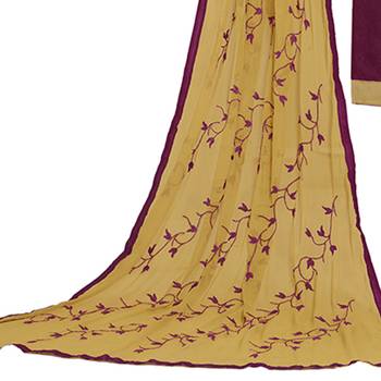 Purple Embroidered Jacquard Salwar 4