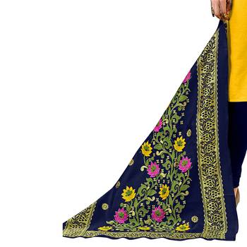 Yellow Embroidered Cotton Salwar 4