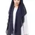 Black Embroidered Georgette Hijab
