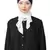 White Embroidered Georgette Hijab