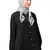 Grey Embroidered Polyester Hijab