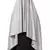 Grey Embroidered Polyester Hijab