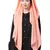 Peach Embroidered Georgette Hijab