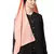 Peach Embroidered Georgette Hijab