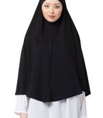 Black Plain Jersey Hijab