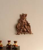 Radha Krishna playing Flute Metal Wall Hanging