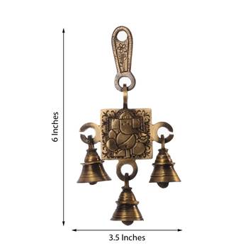 Lord Ganesha Brass Hanging Bells 2