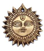 Brass Smiling Surya Wall Hanging