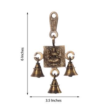 Goddess Laxmi Brass Hanging Bells 2