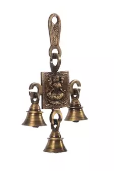 Goddess Laxmi Brass Hanging Bells