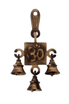 Om Brass Hanging Bells