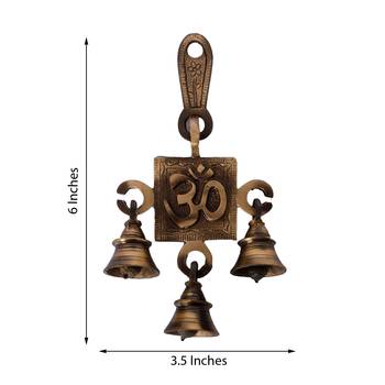 Om Brass Hanging Bells 2