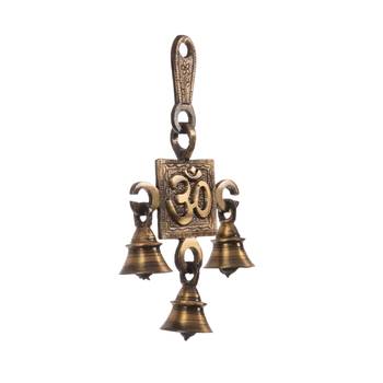 Om Brass Hanging Bells 3