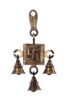 Swastik Brass Hanging Bells