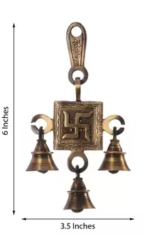 Swastik Brass Hanging Bells