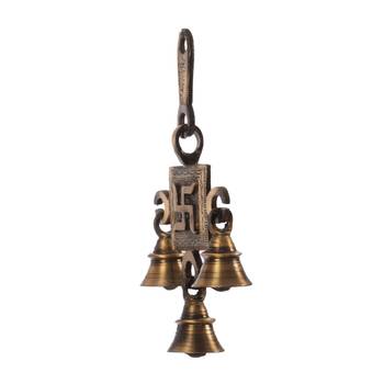 Swastik Brass Hanging Bells 3