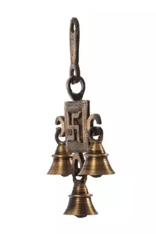 Swastik Brass Hanging Bells