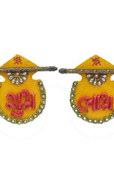 Papier-Mache Shubh-Labh Door Hanging