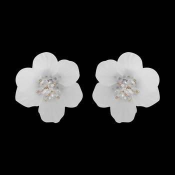 White Earrings 3