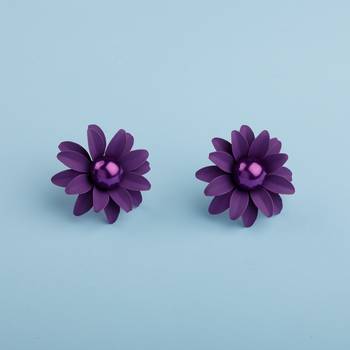 Purple earrings 1