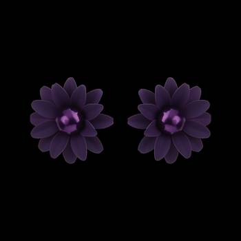 Purple earrings 3