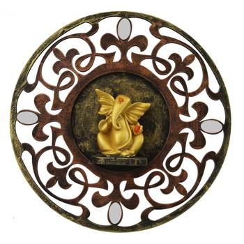 Lord Ganesha Wall Hanging Decorative Showpiece 1