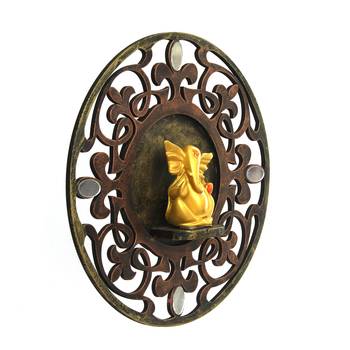 Lord Ganesha Wall Hanging Decorative Showpiece 4
