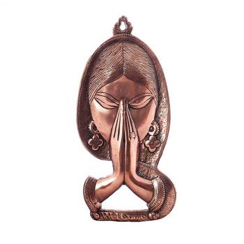 Welcome Lady Metal Wall Hanging 2